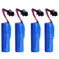 14500 Rechargeable Battery 3.7V 500mAh Lithium Battery with SM Plug USB Charger-SM for Toy Game Controller. 