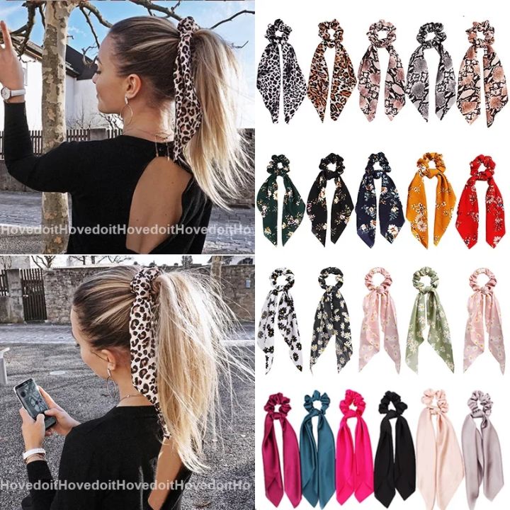 2pc%20Fashion%20Flower%20Print%20Hair%20Scarf%20Bow%20Scrunchies%20Ponytail%20Headband%20for%20Women%20Hair%20Accessories%20Bowknot%20Elastic%20Hair%20Rope%20Hairbands%20-%20Image%204