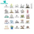 Green Home Laptop Stickers Waterproof Cartoon Decal Hand Account Journal Album Stickers. 