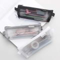 Casual Hollow Clear Mesh Makeup Bag Candy Color Lipstick Bag Transparent Pencile Bag Coin Purse Mini Mesh Storage Bag Travel. 