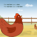 Storybook: Ten and the Hen (short vowel 'e') - Budget-Friendly Misprint Stock. 