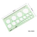 Plastic Office Supplies Measuring Tool Oval Multi Shaped Circles Drawing Ruler Curve Ruler Geometric Ruler Template Ruler. 