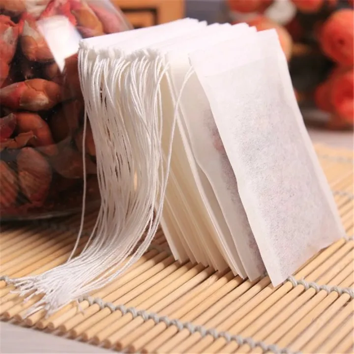 100pcs%205X7cm%20Disposable%20Drawstring%20Teabags%20Empty%20Tea%20Bags%20for%20Tea%20Bag%20Food%20Grade%20Non-woven%20Fabric%20Paper%20Coffee%20Filters%20Teaware%20-%20Image%203