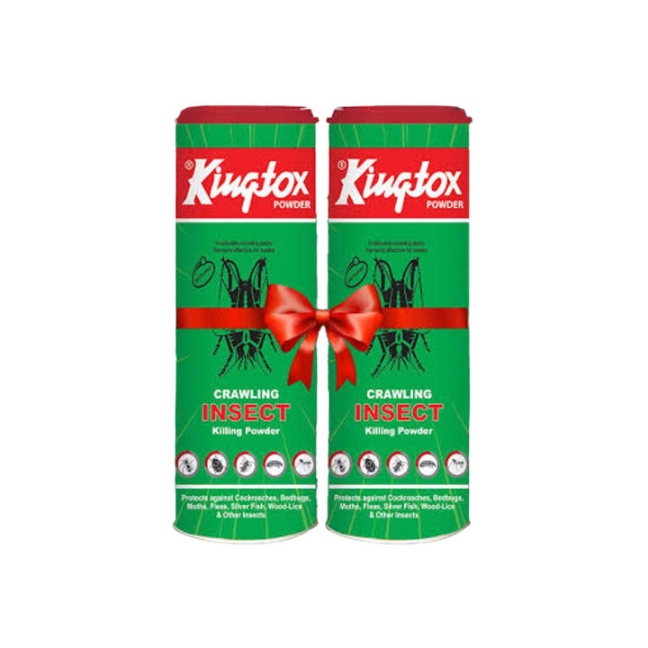 PACK OF 2 - Kingtox Powder 125gm Kills Cockroaches and other Crawling Insects Cockroach Killer - 125g