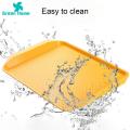 Green Home Desktop Storage Plate Scentless Chinese Style Plastic Rectangle Food Tray. 