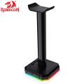Redragon Scepter Pro RGB Backlit Gaming Headphone Stand with Aluminum Supporting Bar and 4X USB 2.0 Ports( HA300 ). 