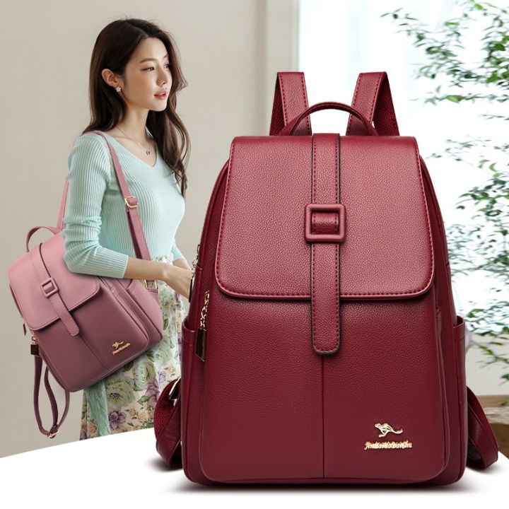 Fashion Women Backpack High Quality Youth Leather Backpacks for Teenage Girls Female Shoulder Bag main image 0