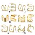 Ear Cuff Non Piercing – 6 Pairs of Ear Clips Fashion Earring, Wrap Design Metal 12pcs/Set Earrings for girl & woman. 