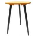 Side Table Yellow Tob Legs Black Coffee Table. 