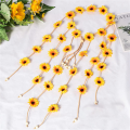 4Pcs Flower Hippie Headband Floral Crown Summer Sunflower Hair Accessories for 70 S Bohemian Costumes Style. 