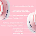 Bluetooth Wireless Headphones Cat Ear Glow Light Stereo Bass Helmets Children Gamer Girl Gifts PC Phone Gaming Headset. 