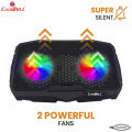 Coolbell 2X Cooling Pad For 13-17 Inch Laptops Gaming Notebook with 2 large RGB Fans. 