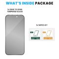 Iphone 16 Pro Max Privacy Screen Protector 9d 11d 21d tempered glass OG HD Scratch & Smudge-Resistant Surface. 
