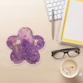 13ME Glitter Cherry Coaster Cherry Blossom Quicksand Flash Coaster Cute Quicksand Pad. 