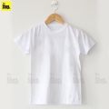 The Shop - White Cotton Round Neck Basic T Shirt For Men - RN-W1. 