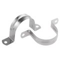 2 Stainless Steel U-shaped Pipe Clamps, Half Pipe for Pipe Fittings Pipe Clamp -80mm. 