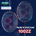 YONEX Badminton Racket ASTROX 100ZZ Carbon Offensive Professional Yonex Ax100zz Badminton with orignal gut and grip. 