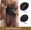 Set Of 2Pc PLASTIC Hair Puff Up Volumizer Oval  Hair Pads Hair Puff Maker Hair Bun Maker Donut Magic Hair Style Accessory. 