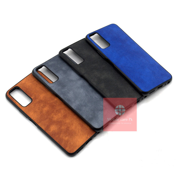 Vivo Y20 Back Cover - Vivo Y20s Back Cover - Vivo Y12A Back Cover - Vivo Y12s Back Cover Leather Type Soft Y20 Case For Boys