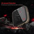 Soft Tpu Case For Fitbit Versa 2 Versa Lite Waterproof Cover Smartwatch Shell Full Screen Protector Versa 3/Sense Accessories. 