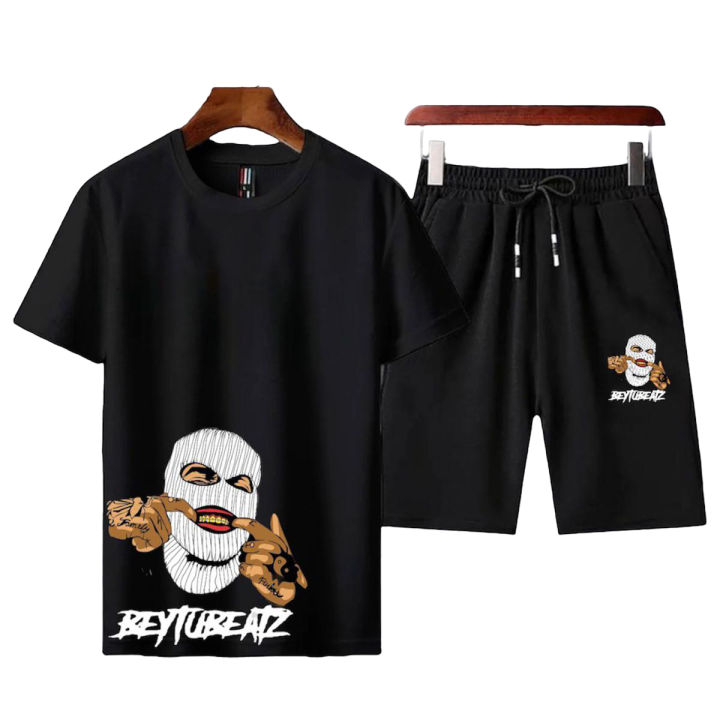 Gangster Beytubeatz  Printed Summer Tracksuit T-Shirt and Shorts for Men