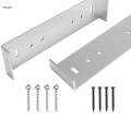 2x Mailbox Mounting Brackets Hardware Aluminum Mailbox Support Brackets. 