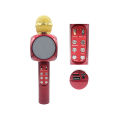 WS-1816 Wireless Bluetooth Karaoke Microphone Speaker Player Home KTV for Phone with Wester Mic  Bluetooth Speaker, Home KTV Party Microphone with LED Lights, Portable USB Speaker Home KTV Play Handheld Mic for All Smartphones. 