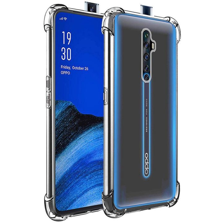 Oppo Reno 2F Anti-Shock Corner Bumper Air Bag Soft Transparent Jelly Cover