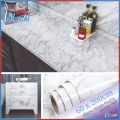 Online Karachi 60x200cm Wall Paper Waterproof Heat Resistant Self Adhesive Anti Oil Kitchen Wallpaper Marble Sheet for Kitchen. 