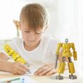 【ZOSR】 ABS Robot Deformation Pen Wear Resistant Non-toxic Ball-point Pen Portable School Office Supplies Children. 