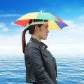 Outdoor Sun Shade Waterproof Camping Fishing Headwear Cap Portable Rain Umbrella Hat Foldable Adjustable Fishing Hat for Men. 