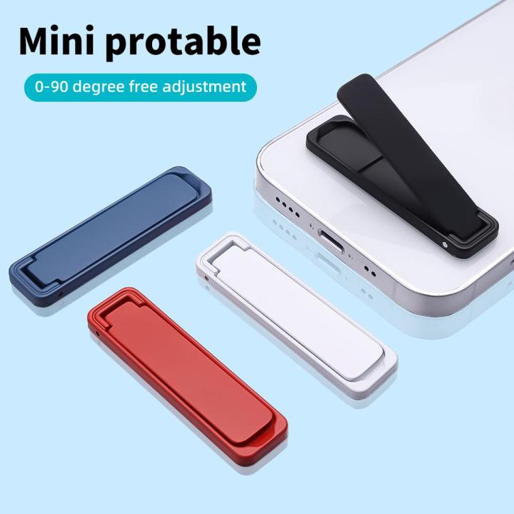 Thin Metal Foldable Phone Holder Stand Desk Cellphone Kickstand Bracket Mobile Phone Cradle Folding Support