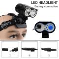 Power 5000 Lumens XM-L U2 LED Bicycle Light 6400mAh 4 Modes Waterproof LED Bike Lmap Head Light Super Bright Lighting Lamp for Outdoor Sports Like Camping Hiking. 