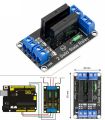 Two channel 5V low level solid state relay module with fuse 2 Channel SSR 220V2A. 