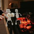 Roasting Stick,Stainless Steel Hot Dog Sticks for Campfire, Funny Fire Pit Tools for Camping,Novelty Barbecue Tools. 