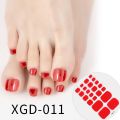 Summer Style 22tips Nail Stickers DIY Artificial Soild Color Toe Nails for Design Full Cover Foot Nail Art Decoration Stickers. 