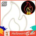 HelloWorld Neon Light Non-Glaring Flame LED Light Sign Wall Hanging Decoration. 