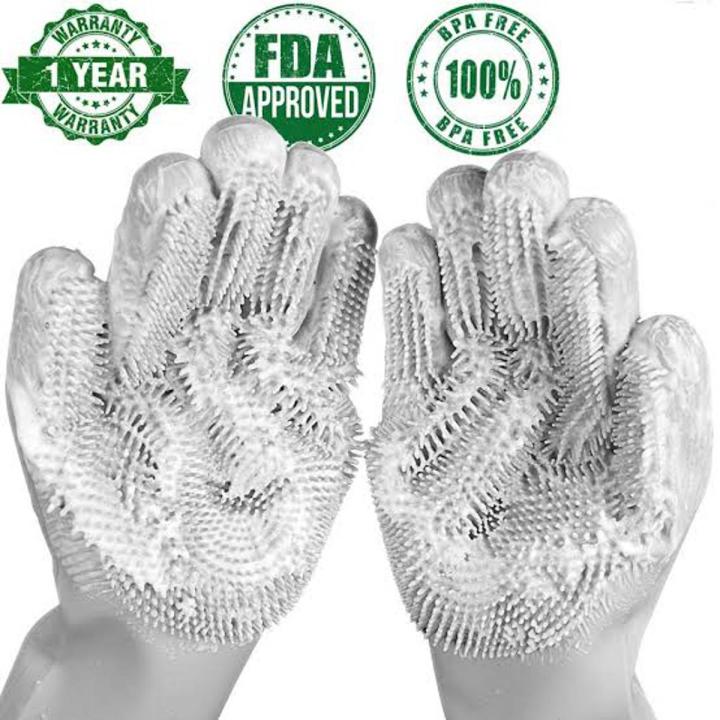washing glovesDish Washing Gloves, Reusable Magic Silicon Dishwashing Gloves, Dishwashing Gloves for Kitchen, Magic Dish washing Gloves with scrubber, Cleaning Gloves with Sponge Scrubbers, Reusable Scrub Gloves for Cleaning of Kitchen, Dishes, Vegetables