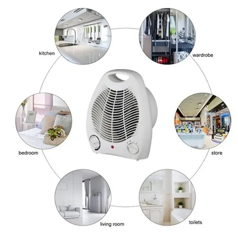 Electric Portable 2 Speed Fan Heater With