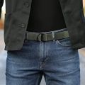 120CM Men Belts Double Loop Buckle Canvas Nylon High Quality Expandable Strap for Outdoor Hunting Military Tactical Waistband. 