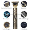 Original VINTAGE T9 RECHARGEABLE Electric Hair Trimmer CLIPPER Cutting Machine Professional Hair Barber T9 Trimmer for Men Vintage T9 Shaver & Grooming Kit Golden Dragon Encrypted Metal Body- Golden. 
