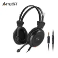 A4Tech HS-30i Headphones - ComfortFit Stereo Headset - 3.5mm - For Mobile/ PC/ Laptop/ PS4 - Black. 