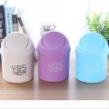 Portable Plastic Desktop Trash Garbage Cans Mini Table Trash Container Trash Bin Desk Organizer Kids Bedroom Clean Box. 