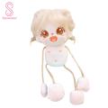 Naked Cotton Doll Adorable 10cm Mini Cotton Doll Keychain Cute Anime Girl/boy Plushie with Big Eyes Perfect Pretend Play Game for Kids Southeast Asian Buyers' Favorite Versatile Hairstyles. 