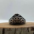 Archery Thumb Ring 925 Sterling Silver for Men, Handcrafted Boho Archery Thumb Ring Mens Jewelry Fashion Gift for Him. 