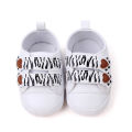 Yfashion Cartoon Footprint Baby Shoes for Boys Girls Casual Breathable Non-slip Soft Sole Toddler Shoes color. 