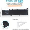 New Laptop Notebook 6 Cell  Battery For   DE Precision  5510   Type : 4GVGH. 