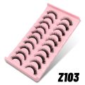 GROINNEYA 10 Pairs Eyelashes Natural False Lashes 3D Manga Lashes Y2K Winged Natural Realistic Cat Eye Eyelash Extension. 