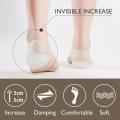 Invisible Height Increase Insoles, Unisex Soft Socks Gel Heel Pads with Arch Support. 