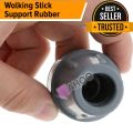 Pack of 2 Durable Replacement Walking Stick Rubber/Cane Tips, Extra Stability, Non-Slip Grip. 